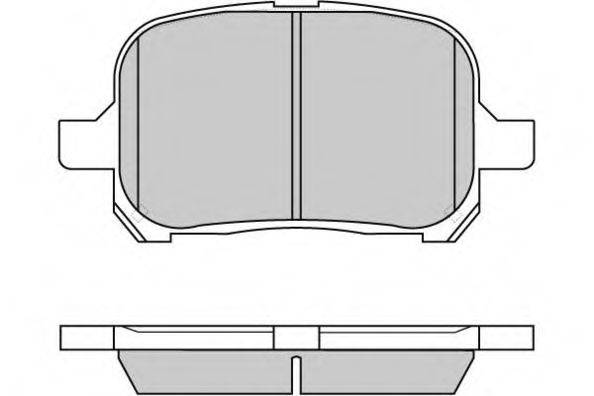 E.T.F. 120761 Комплект гальмівних колодок, дискове гальмо