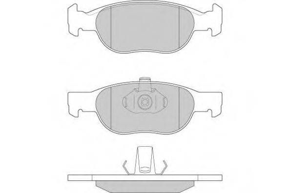 E.T.F. 120770 Комплект гальмівних колодок, дискове гальмо