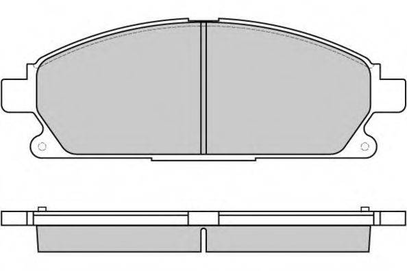 E.T.F. 120857 Комплект гальмівних колодок, дискове гальмо