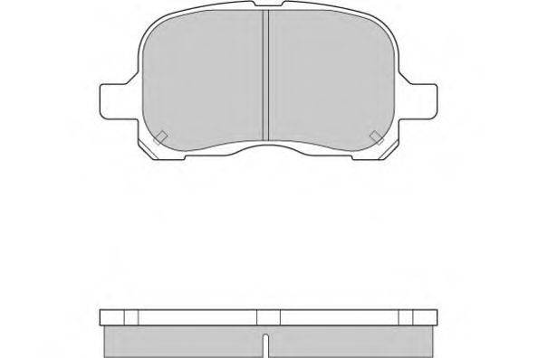 E.T.F. 120859 Комплект гальмівних колодок, дискове гальмо