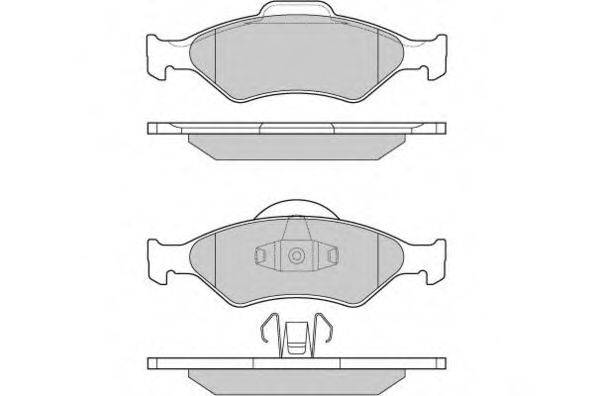 E.T.F. 120873 Комплект гальмівних колодок, дискове гальмо