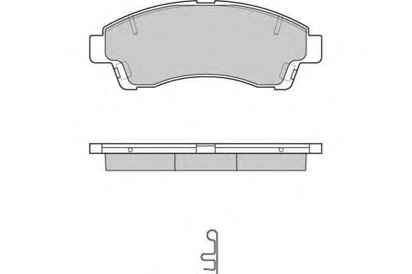 E.T.F. 120903 Комплект гальмівних колодок, дискове гальмо