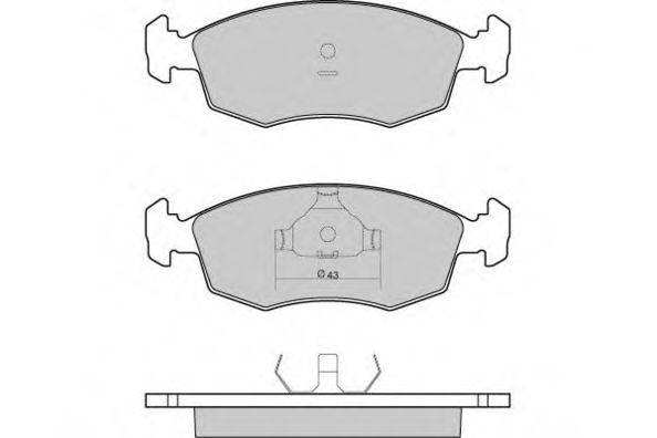 E.T.F. 120950 Комплект гальмівних колодок, дискове гальмо
