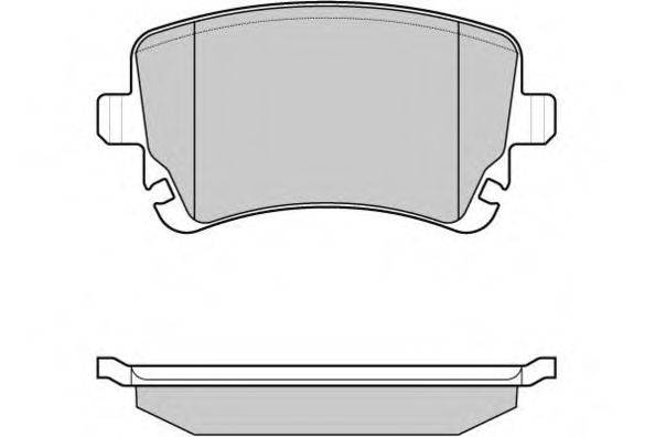 E.T.F. 121086 Комплект гальмівних колодок, дискове гальмо