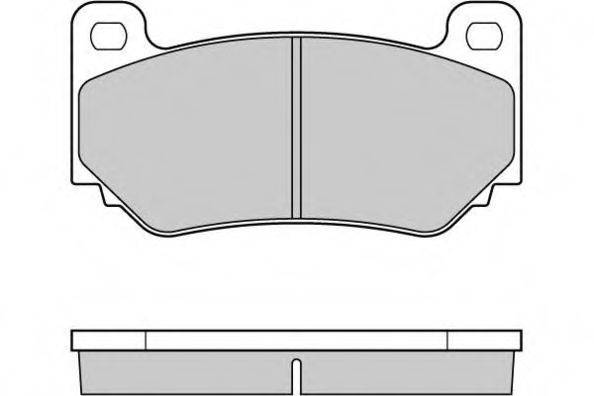 E.T.F. 121104 Комплект гальмівних колодок, дискове гальмо