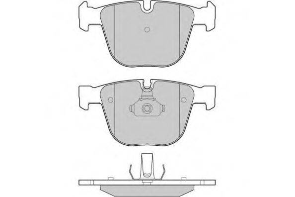 E.T.F. 121129 Комплект гальмівних колодок, дискове гальмо
