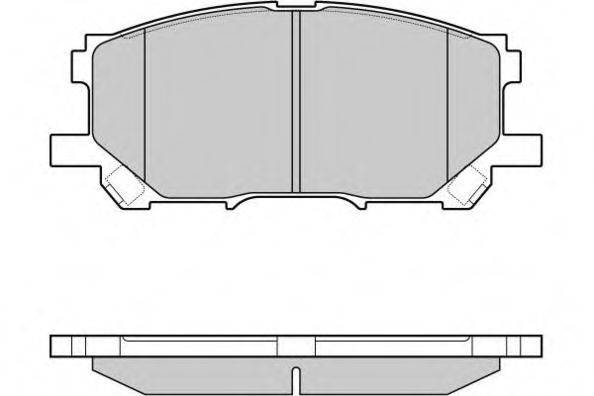 E.T.F. 121168 Комплект гальмівних колодок, дискове гальмо