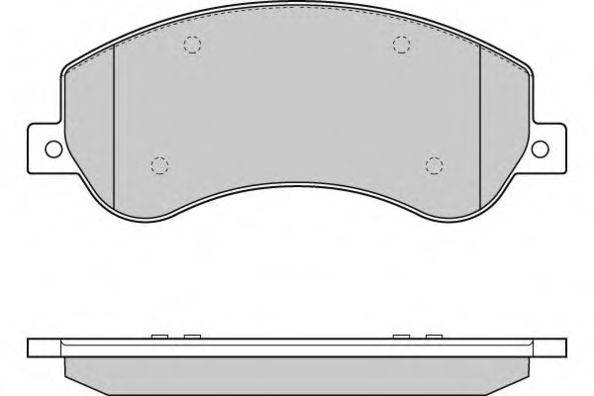 E.T.F. 121274 Комплект гальмівних колодок, дискове гальмо