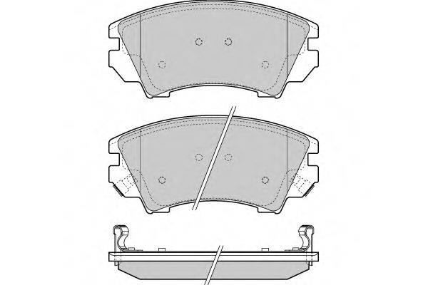 E.T.F. 121377 Комплект гальмівних колодок, дискове гальмо