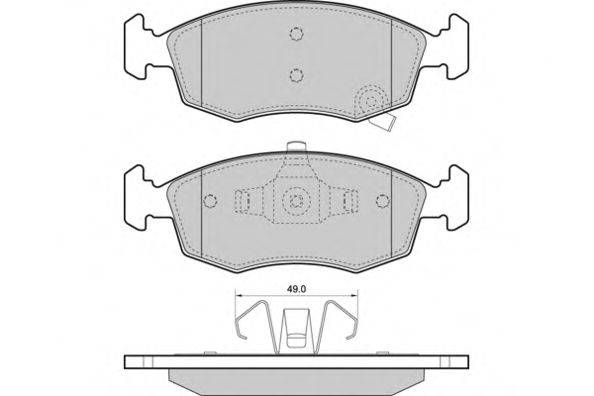 E.T.F. 121445 Комплект гальмівних колодок, дискове гальмо