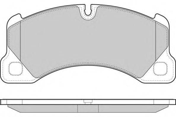 E.T.F. 121457 Комплект гальмівних колодок, дискове гальмо