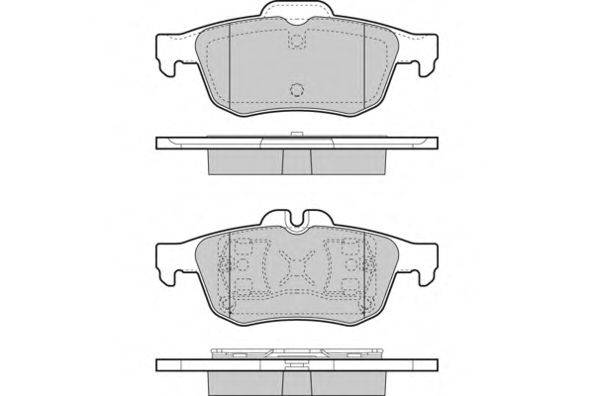 E.T.F. 121468 Комплект гальмівних колодок, дискове гальмо