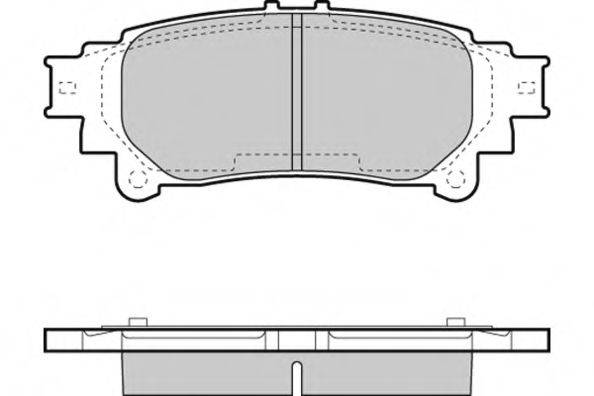 E.T.F. 121482 Комплект гальмівних колодок, дискове гальмо