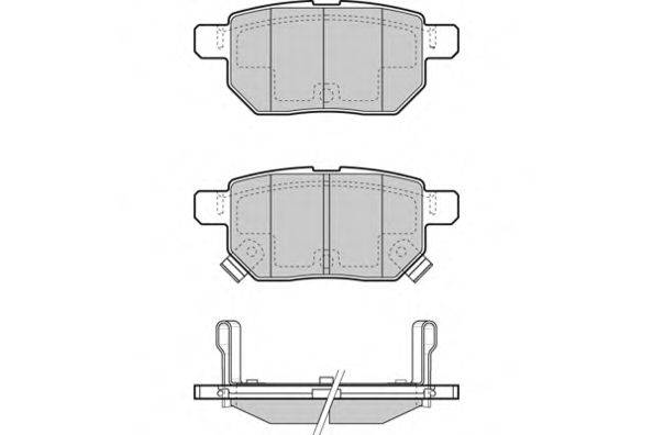 E.T.F. 121485 Комплект гальмівних колодок, дискове гальмо