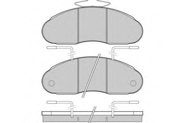 E.T.F. 125307 Комплект гальмівних колодок, дискове гальмо