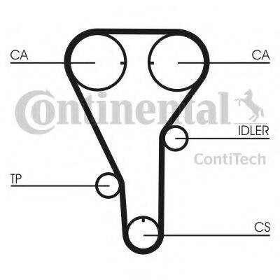 CONTITECH CT972K1 Комплект ременя ГРМ