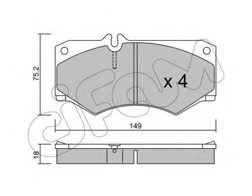 CIFAM 8220140 Комплект гальмівних колодок, дискове гальмо