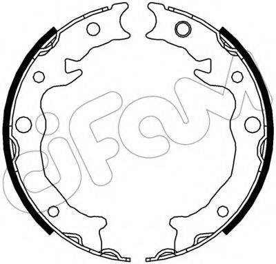 CIFAM 153538 Комплект гальмівних колодок, стоянкова гальмівна система