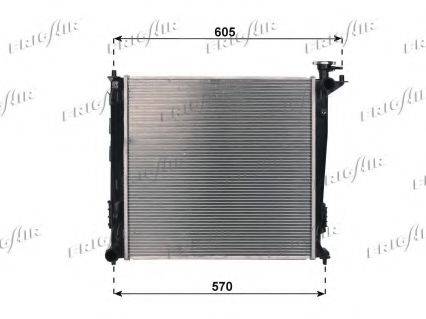 FRIGAIR 01333047 Радіатор, охолодження двигуна