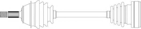 GENERAL RICAMBI AU3001 Приводний вал