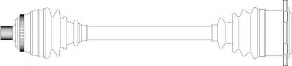 GENERAL RICAMBI AU3100 Приводний вал