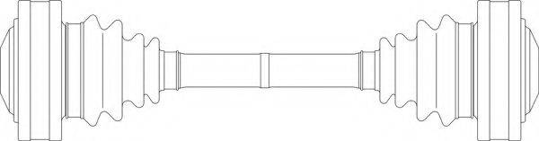 GENERAL RICAMBI BW3016 Приводний вал