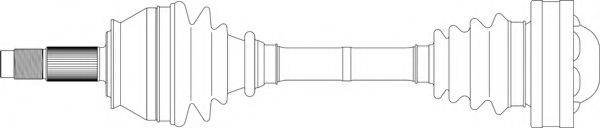 GENERAL RICAMBI FI3045 Приводний вал