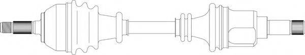 GENERAL RICAMBI PE3017 Приводний вал