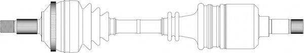 GENERAL RICAMBI PE3224 Приводний вал