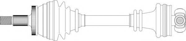 GENERAL RICAMBI SA3043 Приводний вал