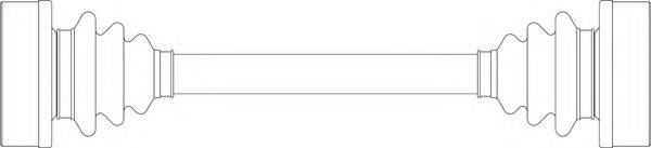 GENERAL RICAMBI VO3002 Приводний вал