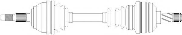 GENERAL RICAMBI VO3019 Приводний вал