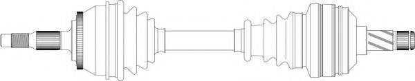GENERAL RICAMBI VO3021 Приводний вал