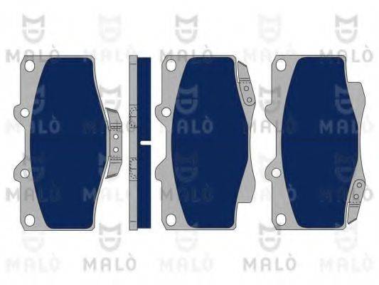 MALO 1050165 Комплект гальмівних колодок, дискове гальмо