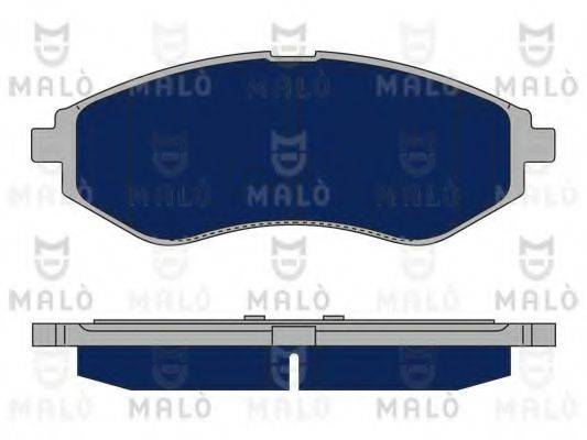 MALO 1050193 Комплект гальмівних колодок, дискове гальмо
