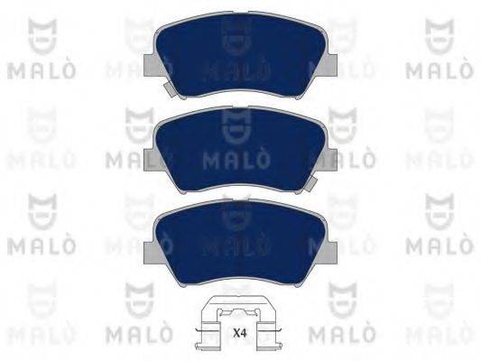 MALO 1050969 Комплект гальмівних колодок, дискове гальмо