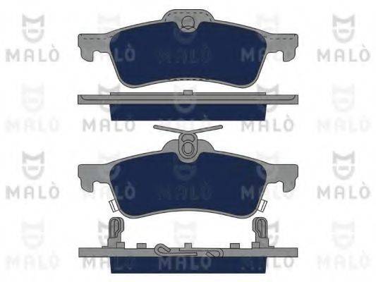 MALO 1051163 Комплект гальмівних колодок, дискове гальмо