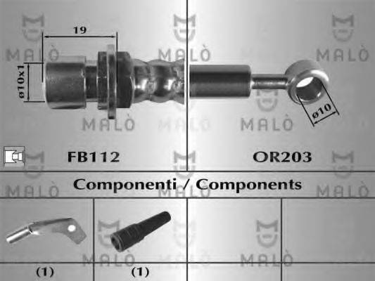 MALO 80660 Гальмівний шланг