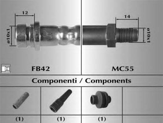 MALO 80761 Гальмівний шланг