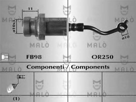 MALO 80914 Гальмівний шланг