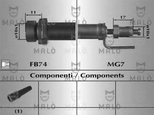 MALO 80965 Гальмівний шланг