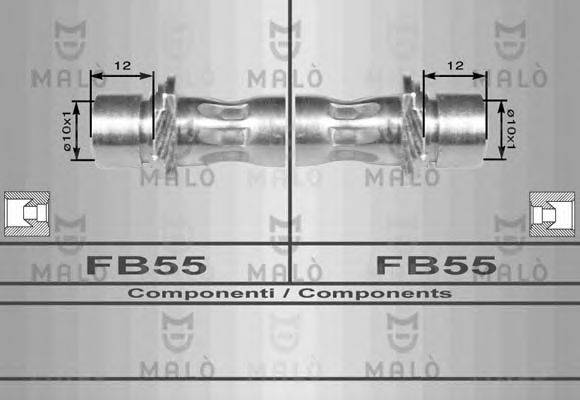 MALO 8965 Гальмівний шланг
