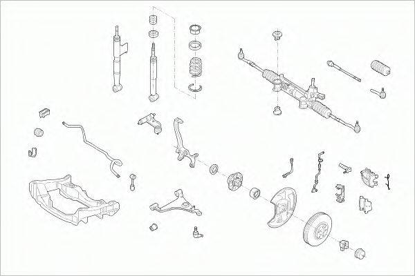 SACHS MERCEEKLAFS005 Рульове управління; Підвіска колеса
