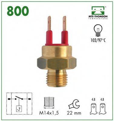 MTE-THOMSON 800 термовимикач, сигнальна лампа рідини, що охолоджує