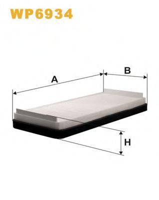 WIX FILTERS WP6934 Фільтр, повітря у внутрішньому просторі