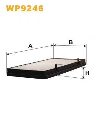 WIX FILTERS WP9246 Фільтр, повітря у внутрішньому просторі