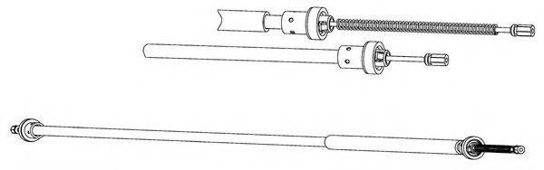 CEF RT02289 Трос, стоянкова гальмівна система