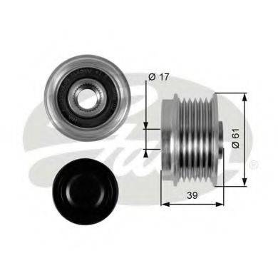 GATES OAP7042 Механізм вільного ходу генератора