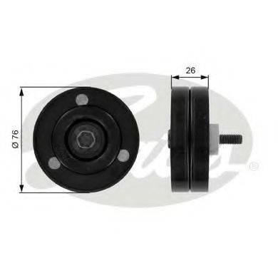 GATES T38060 Паразитний / провідний ролик, полікліновий ремінь