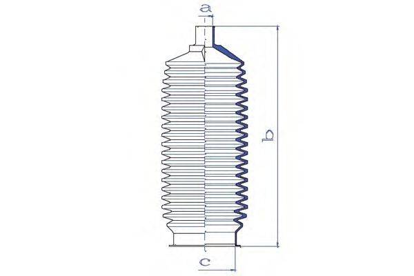 DA SILVA K5147 Пильовик, рульове управління
